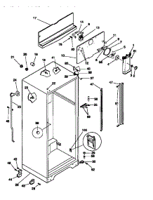 03 - Cabinet parts for Frigidaire Refrigerator MRT21NNCW0 from AppliancePartsPros.com