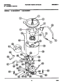 06 - Washer - Tubs, Hoses, Motor parts for Frigidaire Washer Dryer Combo MLXE42RBD1 from AppliancePartsPros.com