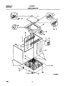 05 - Lower Cabinet / Top parts for Frigidaire Washer Dryer Combo MLXG42REW4 from AppliancePartsPros.com
