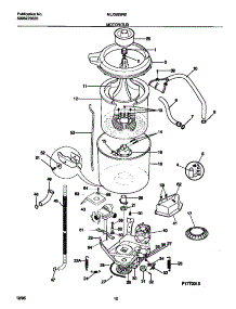 06 - Motor / Tub parts for Frigidaire Washer Dryer Combo MLXE62RBW3 from AppliancePartsPros.com
