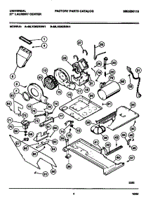 03 - Dryer - Motor, Blower, Belt parts for Frigidaire Washer Dryer Combo MLXG62RBW1 from AppliancePartsPros.com