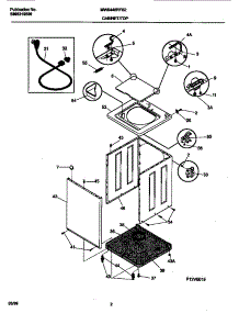02 - Cabinet / Top parts for Frigidaire Washer MWS445RFS2 from AppliancePartsPros.com
