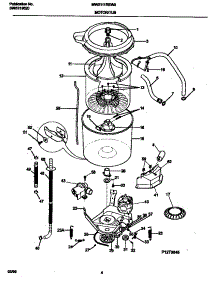 03 - Motor / Tub parts for Frigidaire Washer MWX111REW3 from AppliancePartsPros.com