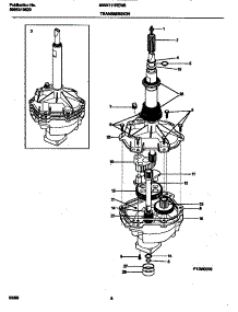 04 - Transmission parts for Frigidaire Washer MWX111REW3 from AppliancePartsPros.com
