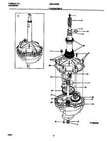 04 - Transmission parts for Frigidaire Washer MWX433REW1 from AppliancePartsPros.com