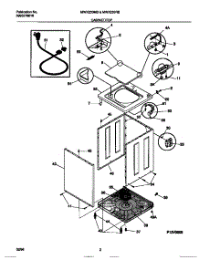 02 - Cabinet / Top parts for Frigidaire Washer MWX233MBD3 from AppliancePartsPros.com