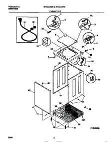 02 - Cabinet / Top parts for Frigidaire Washer MWX445RBW4 from AppliancePartsPros.com