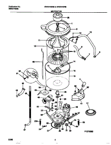 03 - Motor / Tub parts for Frigidaire Washer MWX445RBW4 from AppliancePartsPros.com