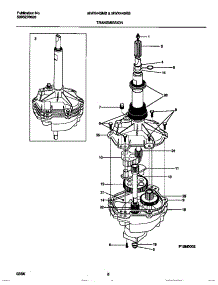 04 - Transmission parts for Frigidaire Washer MWX445RBW4 from AppliancePartsPros.com