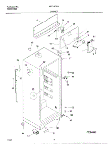 05 - Cabinet parts for Frigidaire Refrigerator MRT18CSHD1 from AppliancePartsPros.com