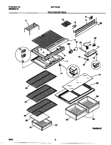 04 - Shelves / Controls parts for Frigidaire Refrigerator MRT18DNEW1 from AppliancePartsPros.com