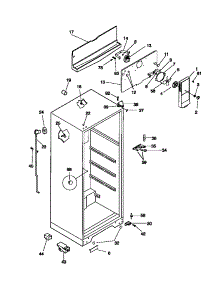 03 - Cabinet parts for Frigidaire Refrigerator MRT18DNCW0 from AppliancePartsPros.com