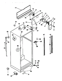 03 - Cabinet parts for Frigidaire Refrigerator MRT18GRCW1 from AppliancePartsPros.com