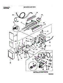 06 - Ice Maker & Installation Components parts for Frigidaire Refrigerator MRT18FNBY1 from AppliancePartsPros.com