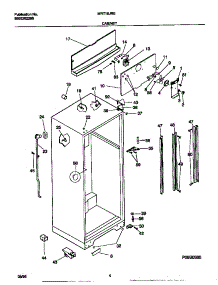 03 - Cabinet parts for Frigidaire Refrigerator MRT18JREW0 from AppliancePartsPros.com