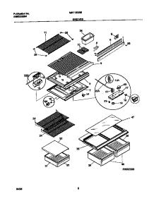 04 - Shelves parts for Frigidaire Refrigerator MRT18GRED2 from AppliancePartsPros.com