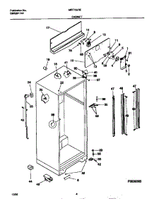 03 - Cabinet parts for Frigidaire Refrigerator MRT18JRED1 from AppliancePartsPros.com