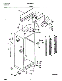 03 - Cabinet parts for Frigidaire Refrigerator MRT18RRED1 from AppliancePartsPros.com