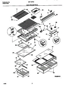 04 - Shelves / Controls parts for Frigidaire Refrigerator MRT18PNCD1 from AppliancePartsPros.com