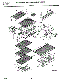 04 - Shelves / Controls parts for Frigidaire Refrigerator MRT18DNGD0 from AppliancePartsPros.com