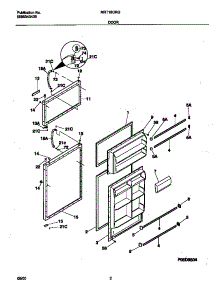 02 - Door parts for Frigidaire Refrigerator MRT18GRGW2 from AppliancePartsPros.com