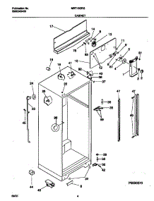 03 - Cabinet parts for Frigidaire Refrigerator MRT18GRGW2 from AppliancePartsPros.com