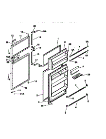 02 - Door parts for Frigidaire Refrigerator MRT18NNCD1 from AppliancePartsPros.com