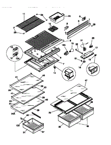 04 - Shelves / Controls parts for Frigidaire Refrigerator MRT18NNCD1 from AppliancePartsPros.com