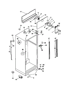 03 - Cabinet parts for Frigidaire Refrigerator MRT18TRCW0 from AppliancePartsPros.com