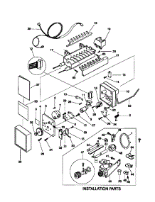 06 - Ice Maker parts for Frigidaire Refrigerator MRT18TRCW0 from AppliancePartsPros.com