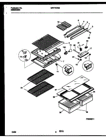 04 - Shelves And Supports parts for Frigidaire Refrigerator MRT18CNBZ0 from AppliancePartsPros.com