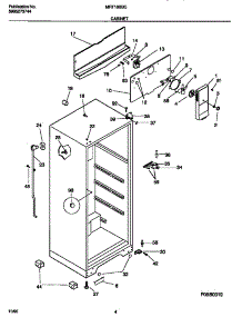 03 - Cabinet parts for Frigidaire Refrigerator MRT18BSCZ0 from AppliancePartsPros.com