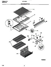 04 - Shelves / Controls parts for Frigidaire Refrigerator MRT18BSCZ0 from AppliancePartsPros.com