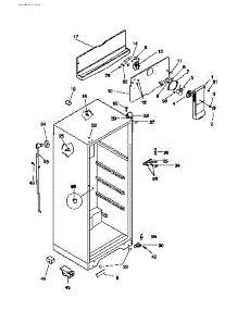 03 - Cabinet parts for Frigidaire Refrigerator MRT18CSCD0 from AppliancePartsPros.com