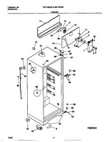 03 - Cabinet parts for Frigidaire Refrigerator MRT18DNED0 from AppliancePartsPros.com