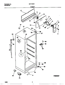 03 - Cabinet parts for Frigidaire Refrigerator MRT18CSCW2 from AppliancePartsPros.com