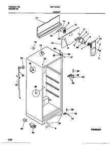 03 - Cabinet parts for Frigidaire Refrigerator MRT18DNCD0 from AppliancePartsPros.com