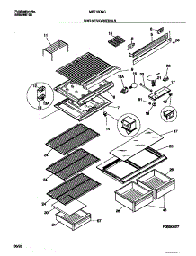04 - Shelves / Controls parts for Frigidaire Refrigerator MRT18DNCD0 from AppliancePartsPros.com