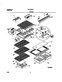04 - Shelves parts for Frigidaire Refrigerator MRT18FNEZ3 from AppliancePartsPros.com