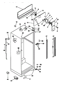 03 - Cabinet parts for Frigidaire Refrigerator MRT18NNCW1 from AppliancePartsPros.com