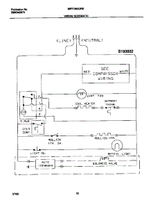 06 - Wiring Schematic parts for Frigidaire Refrigerator MRT18N3JW0 from AppliancePartsPros.com