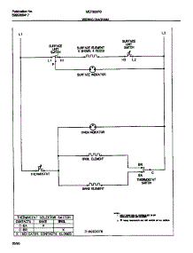 06 - Wiring Diagram parts for Frigidaire Range MEF305PBDA from AppliancePartsPros.com