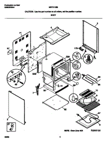 03 - Body parts for Frigidaire Range MEF311SBDL from AppliancePartsPros.com