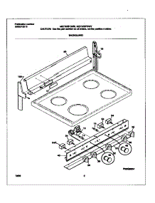 02 - Backguard parts for Frigidaire Range MEF303PGWB from AppliancePartsPros.com