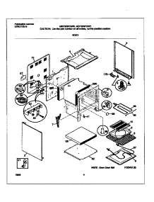 03 - Body parts for Frigidaire Range MEF303PGWB from AppliancePartsPros.com
