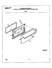 05 - Door parts for Frigidaire Range MEF303PGWB from AppliancePartsPros.com