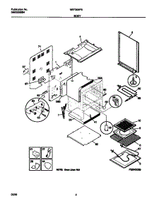 03 - Body parts for Frigidaire Range MEF305PBDB from AppliancePartsPros.com