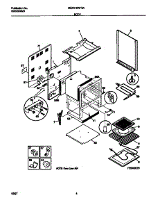 03 - Body parts for Frigidaire Range MEF316WFSA from AppliancePartsPros.com