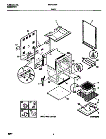 03 - Body parts for Frigidaire Range MEF316WFSC from AppliancePartsPros.com