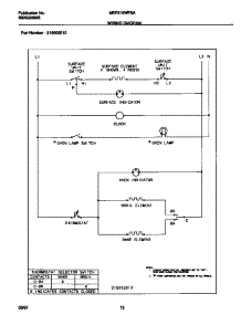 06 - Wiring Diagram parts for Frigidaire Range MEF316WFSA from AppliancePartsPros.com